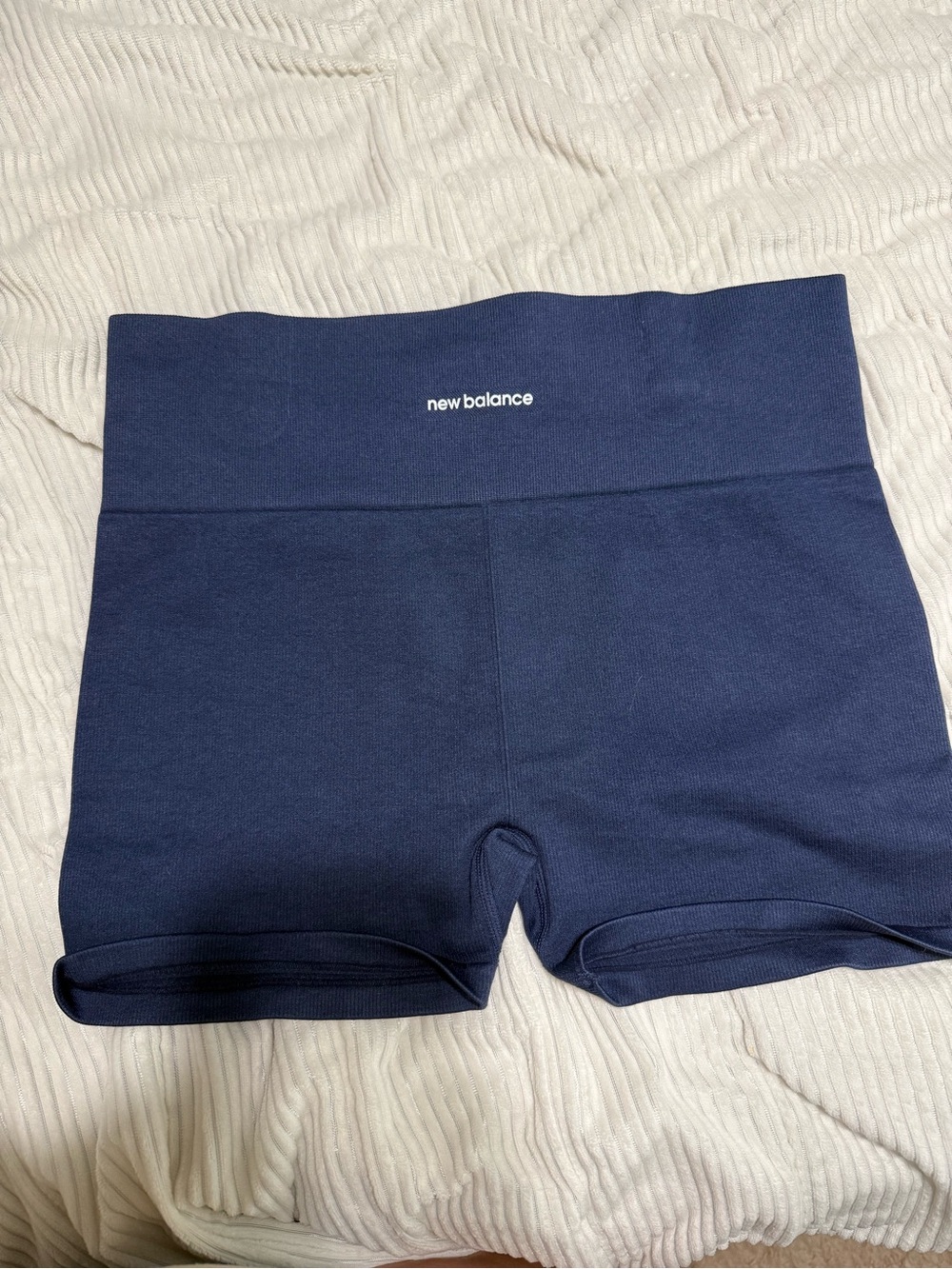 New Balance Navy High-Rise Bike Shorts